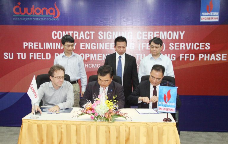PVE – Cuulong JOC tổ chức lễ ký Hợp đồng thiết kế FEED dự án phát triển mỏ Sư Tử Trắng giai đoạn 1